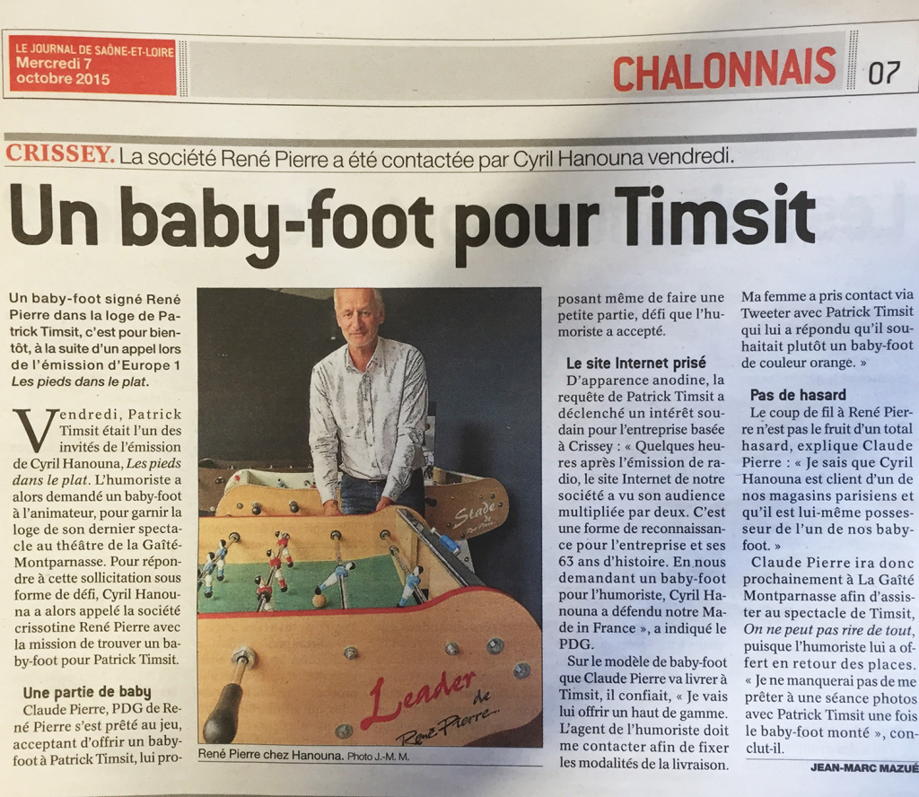 baby-foot actu