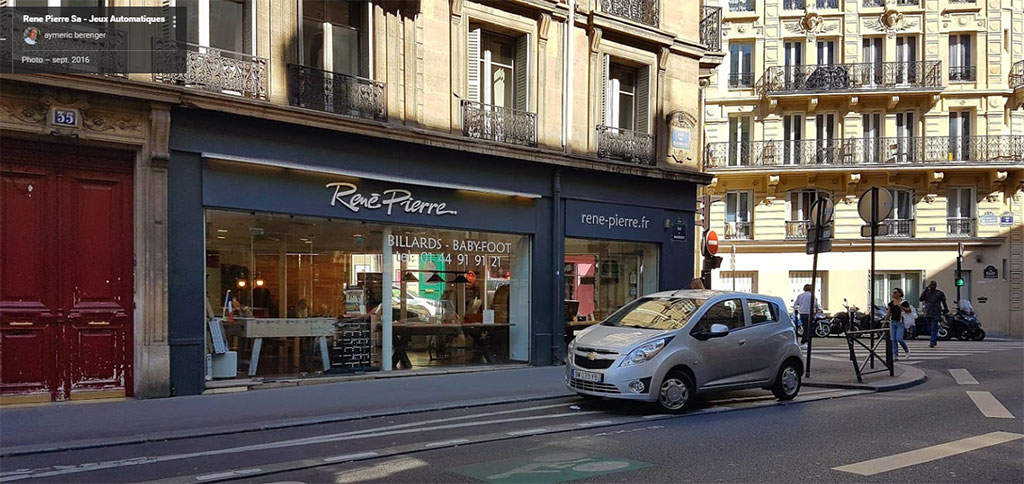 Magasin de billard René Pierre à Paris